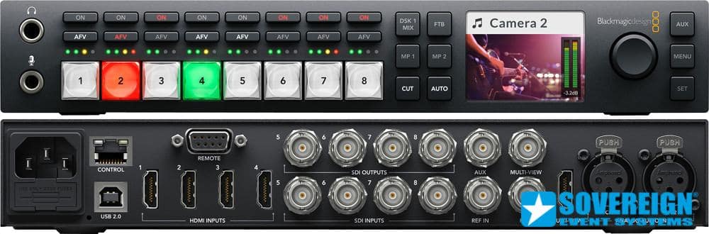 ΕΞΟΠΛΙΣΜΌΣ ΠΑΡΟΥΣΙΑΣΕΩΝ ΣΥΝΕΔΡΙΩΝ Blackmagic-ATEM-Television-Studio-HD Sovereign 2 Ενοικίαση Blackmagic Atem Television Studio HD