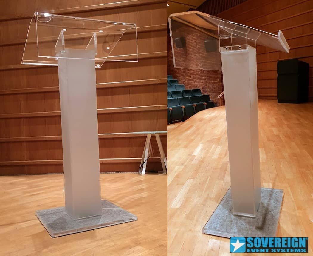 Ενοικίαση αναλογίου ομιλιών από Plexiglass