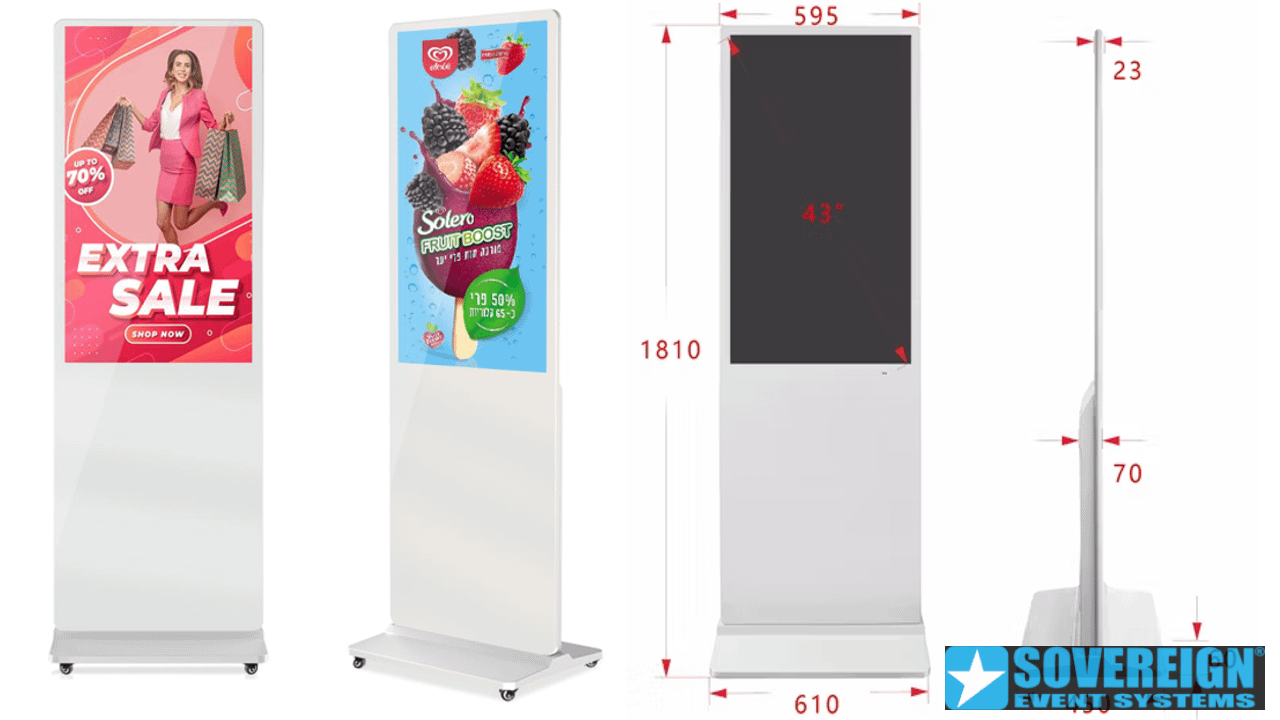 totem kiosk touchcreen Ενοικίαση κάθετης οθόνης Αφής - Totem infokiosk